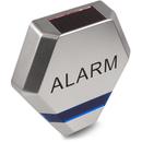 MACLEAN CE DC3200S Fake Alarm Siren System Dummy 3x LED solar, silver