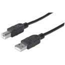 Manhattan cablu Hi-Speed USB 2.0 A-B M/M 1,8m negru