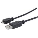 Manhattan cablu Hi-Speed USB 2.0 A-Micro B M/M 0,5m negru