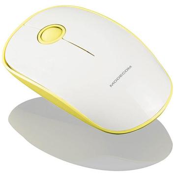 Mouse Modecom WM112 Wireless  1600 dpi Alb-galben