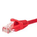 Netrack patch cable RJ45, snagless boot, Cat 6 UTP, 0.5m red