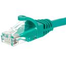 Netrack patch cable RJ45, snagless boot, Cat 6 UTP, 0.5m green