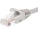 Netrack patch cable RJ45, snagless boot, Cat 6 UTP, 1m grey