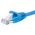 Netrack patch cable RJ45, snagless boot, Cat 6 UTP, 1m blue