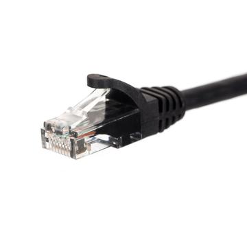 Netrack patch cable RJ45, snagless boot, Cat 6 UTP, 2m black