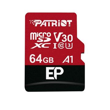 Card memorie Patriot EP Series 64GB MICRO SDXC V30, up to 100MB/s