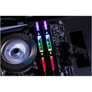 Memorie Patriot Viper RGB Black 16GB DDR4 3000MHz CL15 1.35V Dual Channel Kit