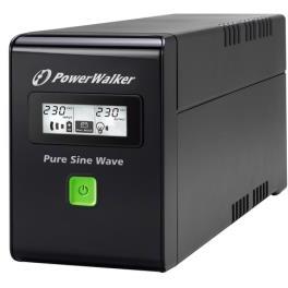 UPS Power Walker Line-Interactive 600VA 3x IEC C13, PURE SINE, RJ11/RJ45,USB,LCD