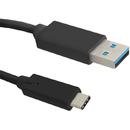 Qoltec Cable USB 3.1 Type C male | USB 3.0 A male | 0.25m
