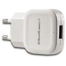 Incarcator de retea Qoltec AC adapter for Smartphone / Tablet | 12W | 5V | 2.4A | USB | white