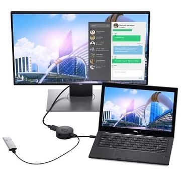 Dell USB-C Mobile Adapter - DA300 Negru