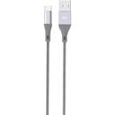 Silicon Power Cable microUSB - USB, Boost Link LK30AB Nylon, 1M, 2.4A, Gri