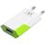 Incarcator de retea Techly incarcator USB subtire 230V -> 5V/1A alb-verde