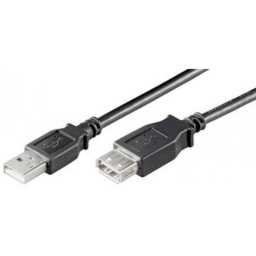 Techly Hi-Speed USB 2.0 extension cable A-A M/F 30cm black