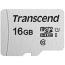 Card memorie Transcend 16GB microSDHC USD300S 16GB CL10 UHS-I U3