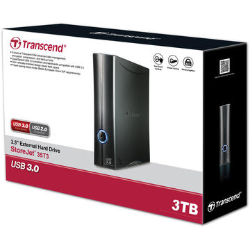 Hard disk extern Transcend StoreJet 35T3 Turbo 4TB HDD 3.5'' USB 3.0