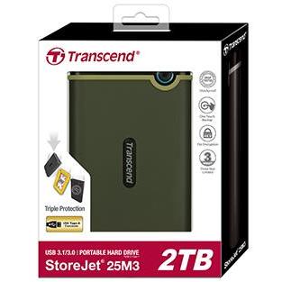 Hard disk extern Transcend Slim StoreJet 2.5'' M3S 2 TB  TS2TSJ25M3S