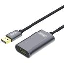 Unitek Cablu extensie activă USB 2.0., 10m,  Alu., Y-272