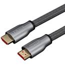 Unitek Cablu LUX HDMI v.2.0 M/M 3,0m, aur, împletitură de cablu, Y-C139RGY
