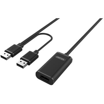 Unitek Cablu extensie activă USB 2.0., 10m, Y-278