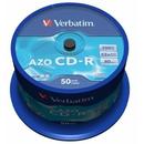 Verbatim CD-R [ cake box 50 | 700MB | 52x | Crystal | DataLife+ AZO ]