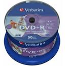 Verbatim DVD+R[ 4.7GB, 16x, spindle, Wide Photo printabil, 50 bucati ]