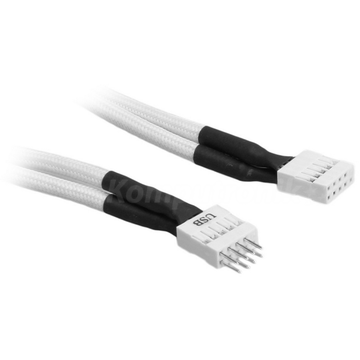 BitFenix Extensie interna USB 30cm - White - Black