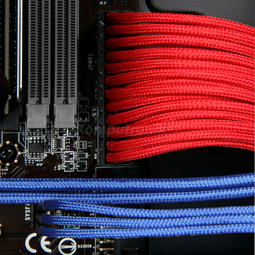 BitFenix Extensie 8-Pin EPS12V 45cm - sleeved - Red - Black