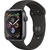 Smartwatch Apple Smartwatch Watch 4 GPS 44MM Aluminiu Negru Si Curea Sport Negru