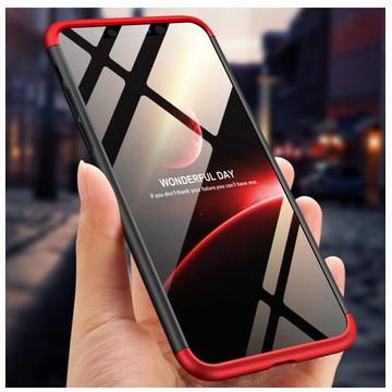 Husa Husa iPhone Xs Max GKK 360 + folie protectie display Negru/Rosu