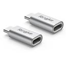 Set 2x Adaptor Ringke Ligthning - USB-C Gri