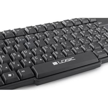 Tastatura LOGIC LK-12 USB French Layout K-LC-LK12-100-FR, 104 taste, negru