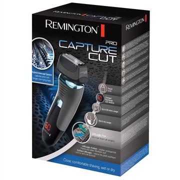 Aparat de barbierit Remington XF8705 Capture Cut Pro, Autonomie 60 min, Negru