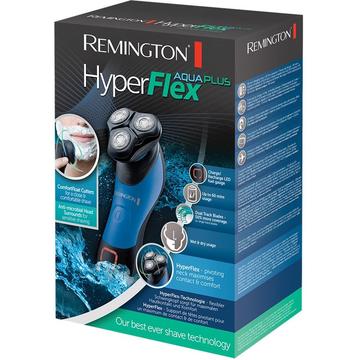 Aparat de barbierit Remington XR1450 Hyperflex Aqua Plus, Utilizare 60 minute, Rezistent la apa, incarcare 90 minute,  Albastru/Negru