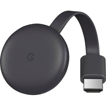 Google Chromecast 3.0 HDMI Streaming Media Player Black
