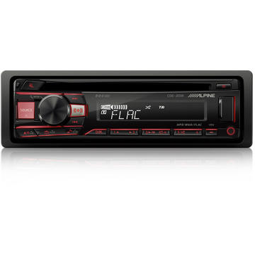 Sistem auto Alpine CDE-201R  Radio CD/USB Rosu/ Verde 4x 50W
