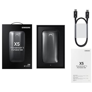 SSD Extern Samsung X5 SSD Portabil 2TB Thunderbolt 3 Black