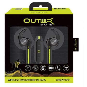 Creative OUTLIER SPORTS - BLUETOOTH Headset,Green