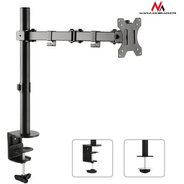 Suport monitor Maclean MC-753 Monitor desk braket 13-32'' 8kg vesa 75x75, 100x100 duble arm