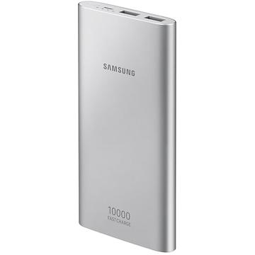 Baterie externa Samsung EB-P1100B 10000 mAh Quick Charge Micro USB Silver (10.0A 15W 2Port)
