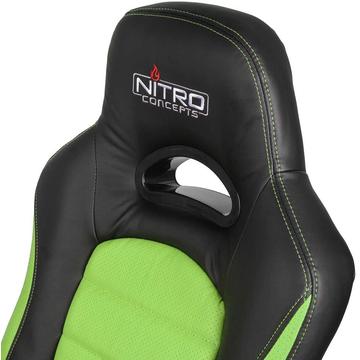 Scaun Gaming Nitro Concepts C80 Pure Black - Green