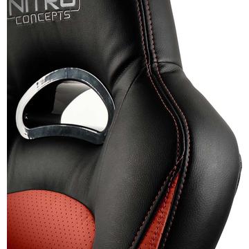 Scaun Gaming Nitro Concepts C80 Pure Black - Red