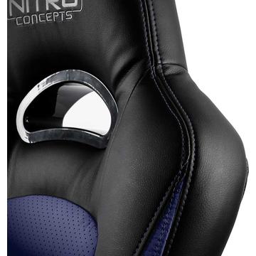 Scaun Gaming Nitro Concepts C80 Pure Black - Blue