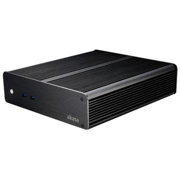 Carcasa Akasa Carcasă PC Mini ITX Euler M, Fără ventilator, Aluminium, 2 x USB 3.0