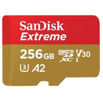 Card memorie SanDisk Extreme MicroSDXC 256GB Class 10 Class U3 V3 + adapter