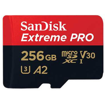 Card memorie SANDISK EXTREME PRO microSDXC 256GB 170/90 MB/s A2 C10 V30 UHS-I U3