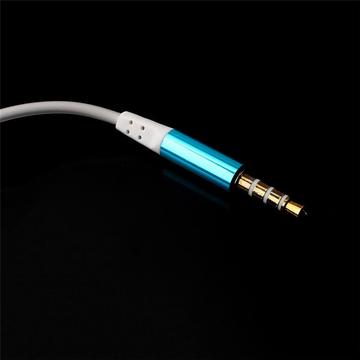 Casti Wazney In-Ear Metal Zipper 3.5mm Fosforescente LED Light Luminous Glowing