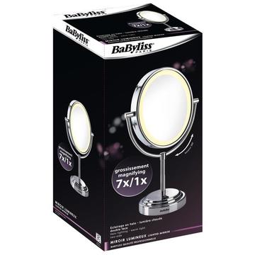 BaByliss Oglinda cosmetica iluminata 8437E 18 cm Alb