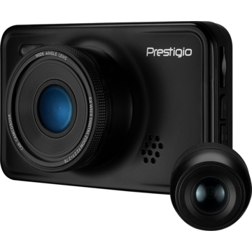 Camera video auto Prestigio RoadRunner 527DL camera fata FHD camera spate HD 3” 140° 12 MP G-Sensor Motion detection Black