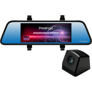 Camera video auto Prestigio RoadRunner MIRROR FHD Motion Detection 120°